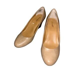 Nine West Wedge Heel Tan Size 9.5M Highway3y EUC